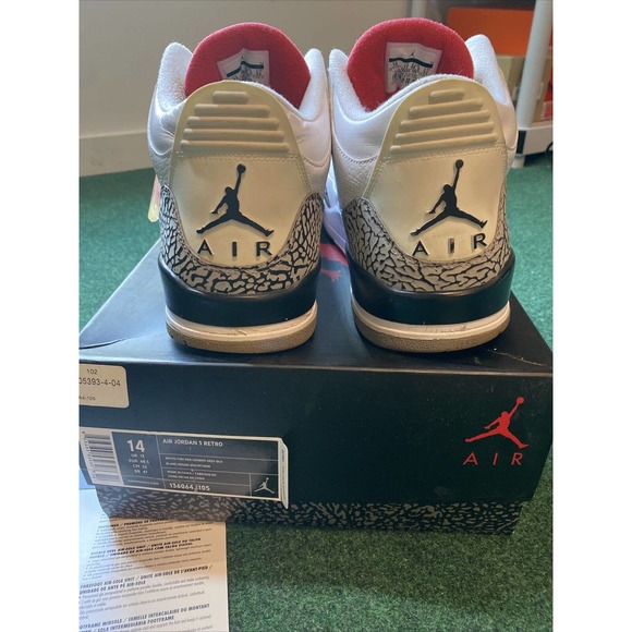Size 14 - Jordan 3 Retro White Cement 2011 Og All Rare Sneaker Shoe main image 6